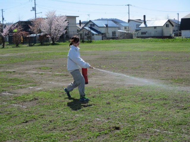 先生による消化訓練の様子